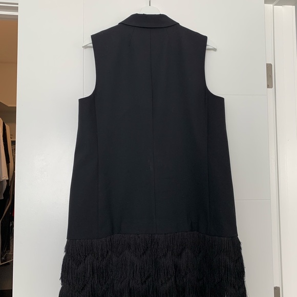 Black long fringe vest jacket - Picture 3 of 3